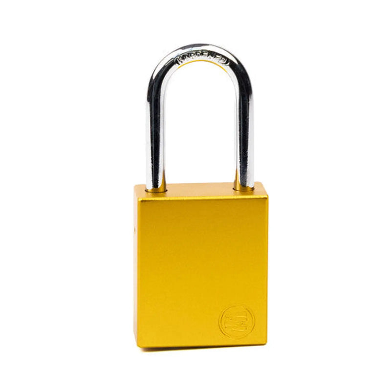 Aluminium Safety Lockout Padlock - Yellow
