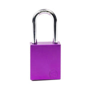 Aluminium Safety Lockout Padlock - Purple