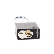 Aluminium Safety Lockout Padlock Long Shackle - Black