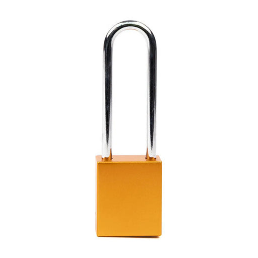 Aluminium Safety Lockout Padlock Long Shackle - Orange