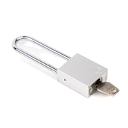 Aluminium Safety Lockout Padlock Long Shackle - Silver