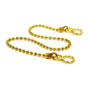 Sink Ball Chain With Hooks, Polished Brass, 300mm, No.6 - Pack of 20