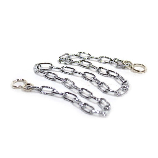 Open Clock Chain with Hooks, Chrome Plated, 450mm - Pack of 20