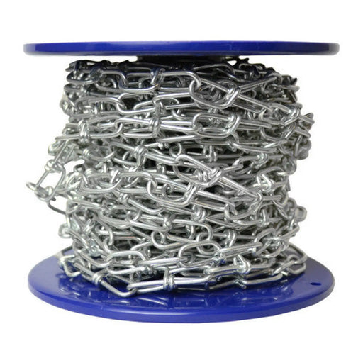 Steel Knotted Chain, Zinc Plated, 2mm x 32mm, 30m Reel