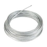 Steel Wire Rope, Galvanised, 4mm x 10m - Pack of 20