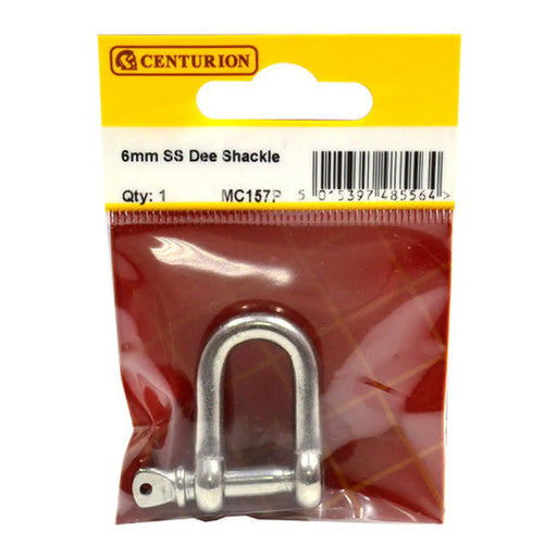 Dee Shackles, Stainless Steel, 6mm x 19mm x 10mm - Pack of 5