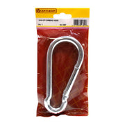 Carbine Hook, Zinc Plated, 12mm x 140mm - Pack of 5