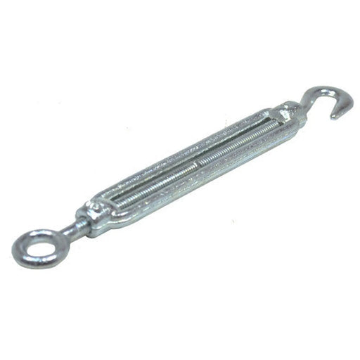 Straining Screws Hook/Eye, Galvanised, 6mm x 89mm - Pack of 10