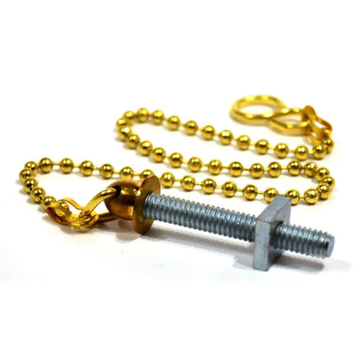 Sink Ball Chain With Stay, Polished Brass, 300mm - Pack of 5
