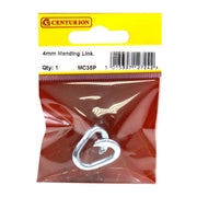 Steel Mending Link, Zinc Plated, 4mm - Pack of 5