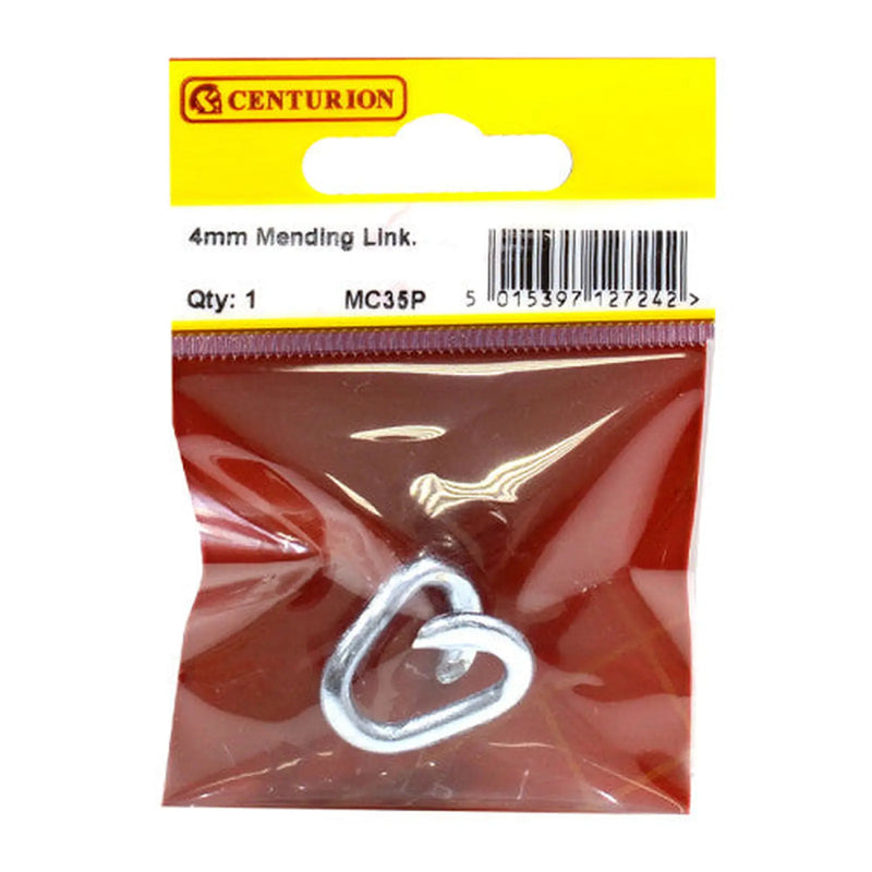 Steel Mending Link, Zinc Plated, 4mm - Pack of 5