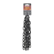 Steel Welded Straight Link Pre Cut Chain, Black, 5mm x 28mm x 2.5m - Pack of 5