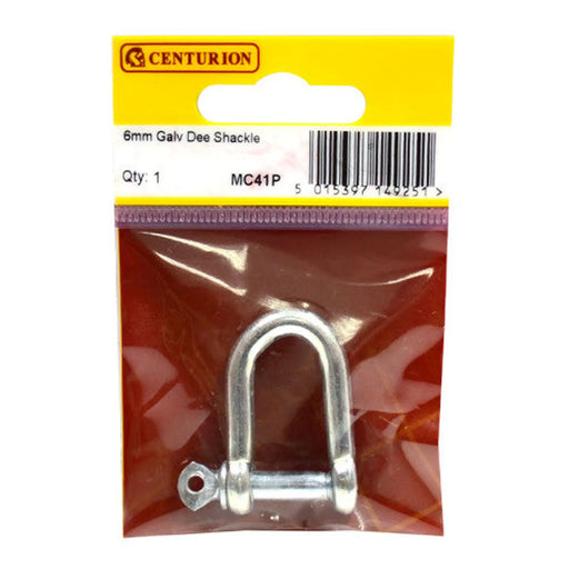 Dee Shackles, Galvanised, 6mm x 25mm x 13mm - Pack of 5