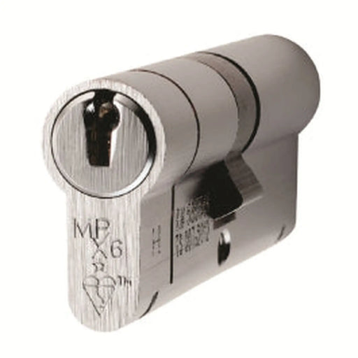 Mpx6 70Mm Euro Double Cylinder - Ktd - Satin Chrome