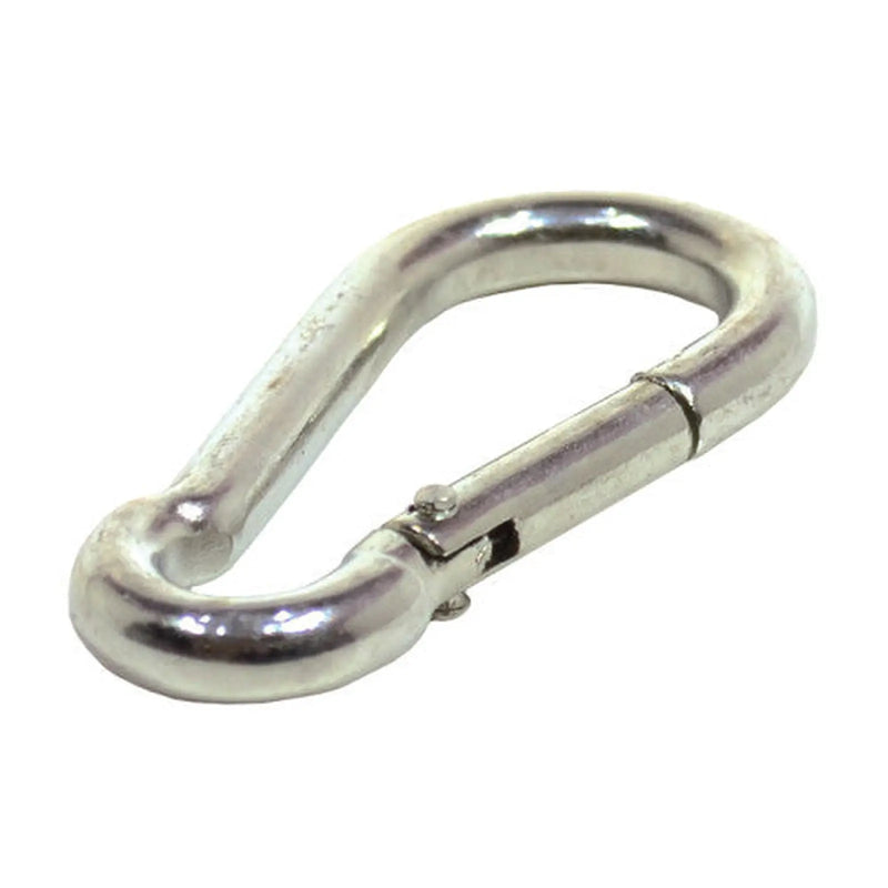 Carbine Hook, Zinc Plated, 6mm x 60mm - Pack of 10