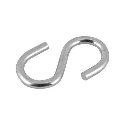 Steel Ess Hooks, Zinc Plated, 6mm x 60mm - Pack of 10