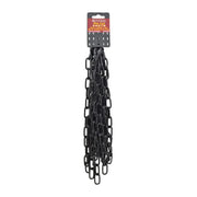 Steel Welded Straight Link Pre Cut Chain, Black, 4mm x 26mm x 5m - Pack of 5