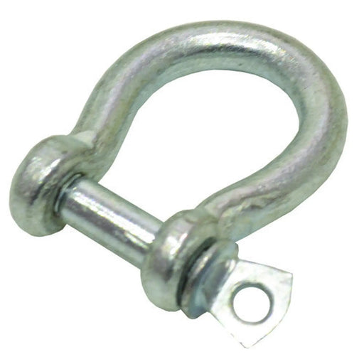 Steel Bow Shackles, Galvanised, 5mm x 19mm x 15mm - Pack of 10