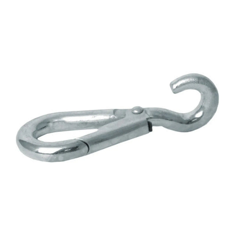 Steel Spring Hook To Crue, Zinc Plated, 6mm x 65mm - Pack of 10