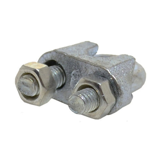 Steel Wire Rope Grips, Galvanised, 8mm - Pack of 10