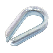 Steel Wire Rope Thimbles, Galvanised, 5mm - Pack of 10