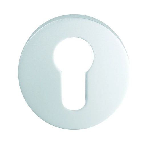 Escutcheon - Euro Profile On Concealed Fix Round Rose - Satin Anodised Aluminium 52 x 8