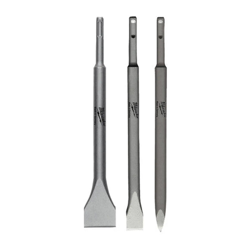 Milwaukee SDS+ Chisel Set - 3pc - Pack of 5