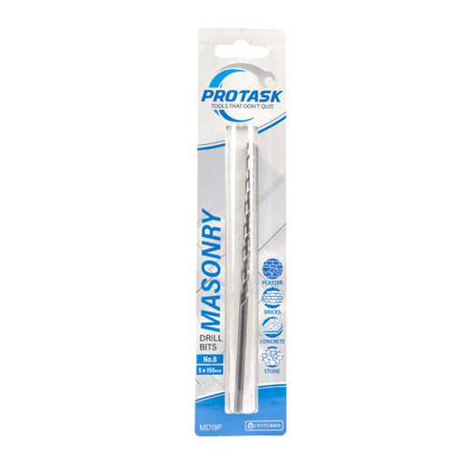 Protask Masonry Drill Bit Medium Series No.8 (5 x 150mm) - Pack of 5