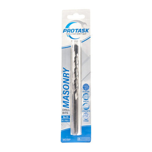 Protask Masonry Drill Bit Standard Series No.25 (14 x 150mm) - Pack of 5