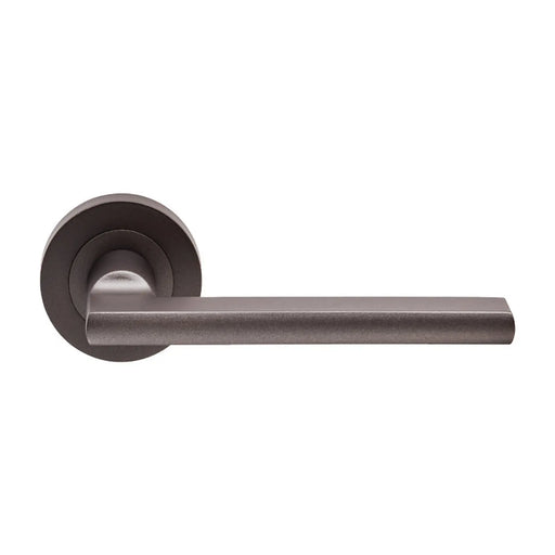 Trentino Lever On Sprung Screw-On Round Rose - Matt Bronze