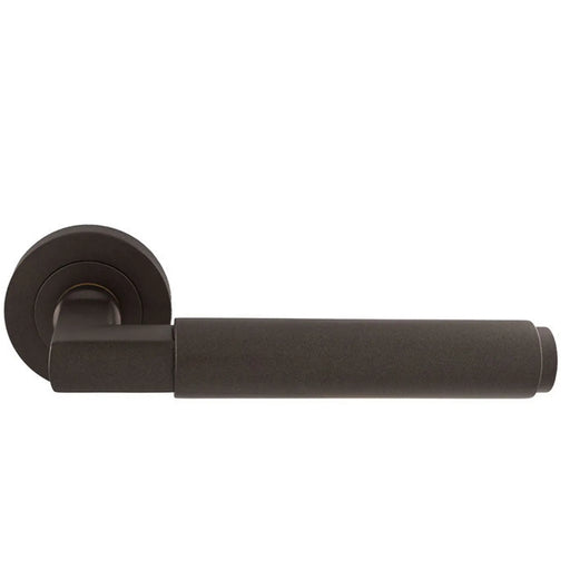 Masano Lever On Sprung Screw-On Round Rose - Matt Bronze