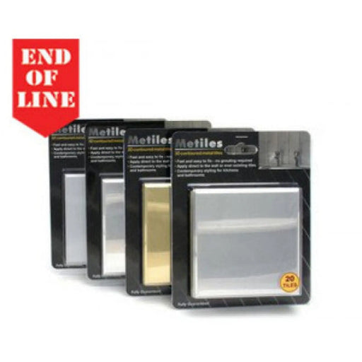 103mm Sq Pol Brass Eff Metiles 20Pk - Min Order 4