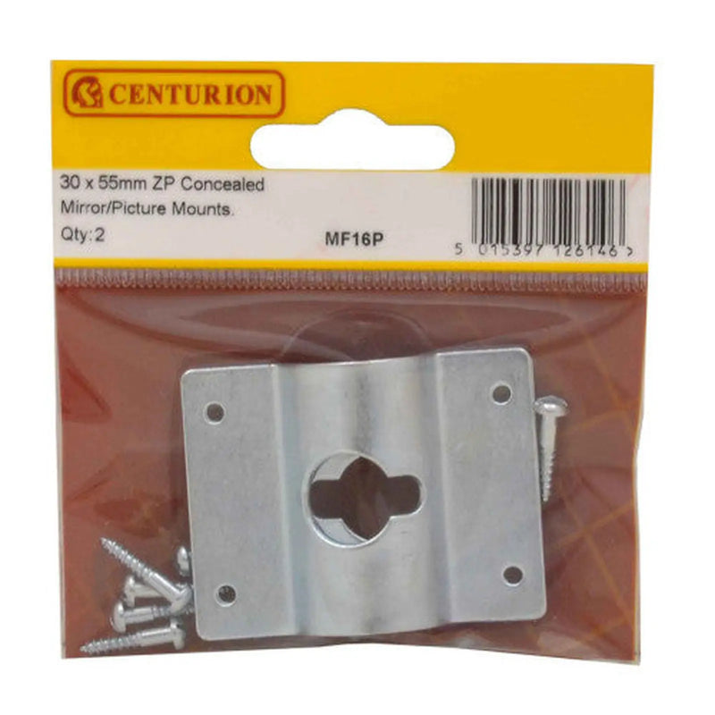 30 x 55mm ZP Concealed Mirror/Picture Mount (Pack of 2) - Pack of 5