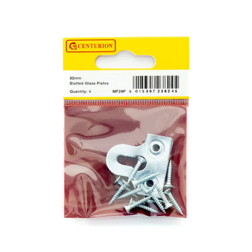 32mm NP Slotted Glass Plate - Pack of 5