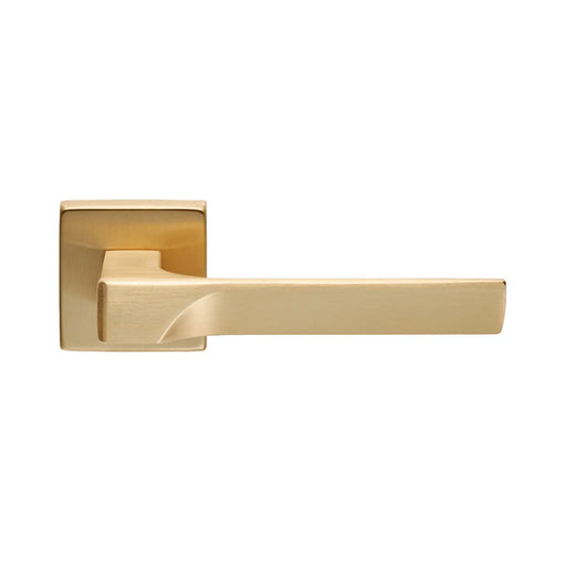Flash Lever On Concealed Fix Sqaure Rose Osa (Satin Brass) - Satin Brass