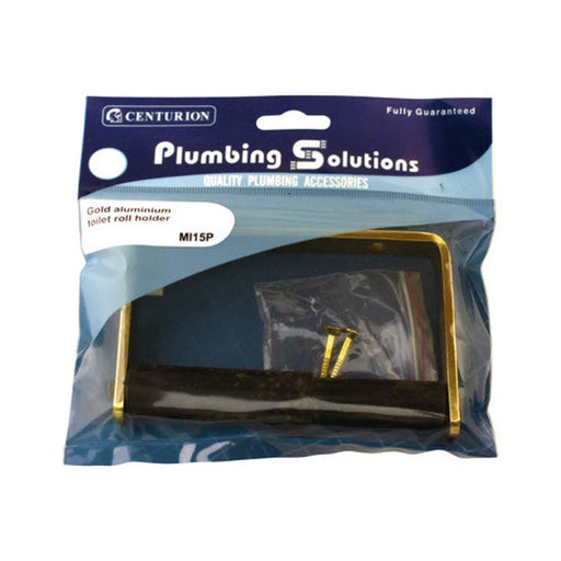 Toilet Roll Holder - Satin Gold Aluminum - Pack of 5