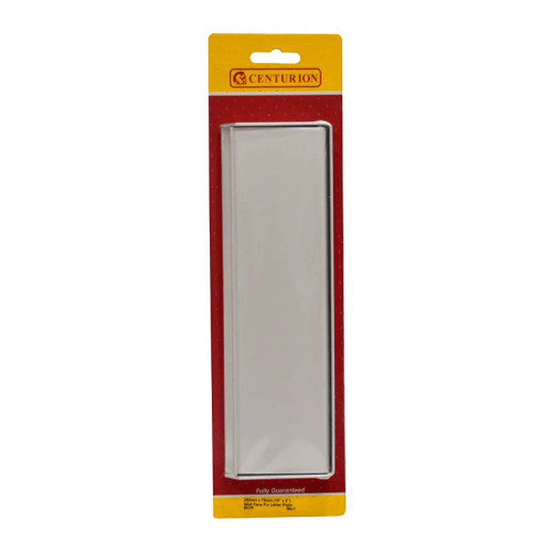 Facefix Letter Plate, Polished Anodised Aluminium, 250mm x 75mm - Pack of 5