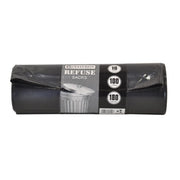 Heavy Duty Refuse Sacks, Black, 100 Litre Capacity - Pack of 5