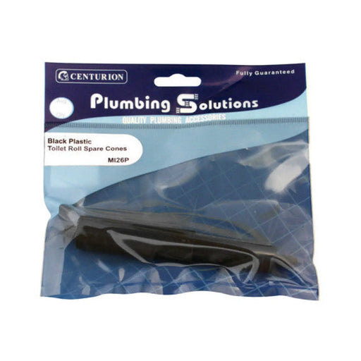 Toilet Roll Holder - Black Plastic Spare Cones - Pack of 5