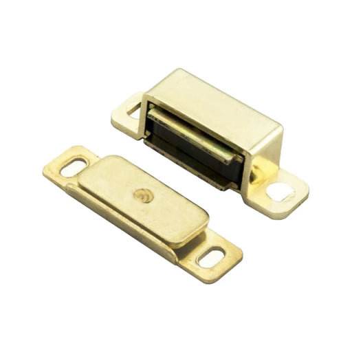 46 X 15 X 14Mm - Steel Magnetic Catch - 6Kg Pull - Electro Brassed 46 x 15 x 14