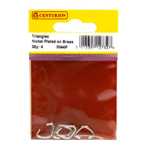 Solid Brass Triangles, Nickel Plated, 1.8mm, 15g - Min Order 6