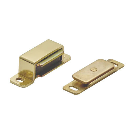 46 X 15 X 14Mm - Steel Magnetic Catch - 3.5Kg Pull - Electro Brassed 46 x 15 x 14