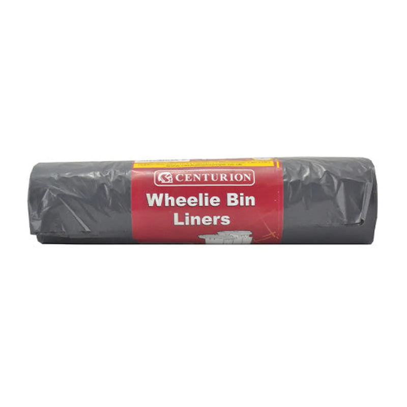 Wheelie Bin Liners, Black, 240 Litre Capacity - Pack of 5