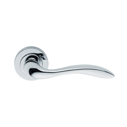 Giava Lever On Concealed Fix Round Rose Cro (Polished Chrome) - Polished Chrome 51MM