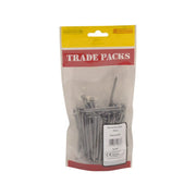 Bright Round Wire Nails - Steel - 75mm - (500g Pack) - Pack of 5