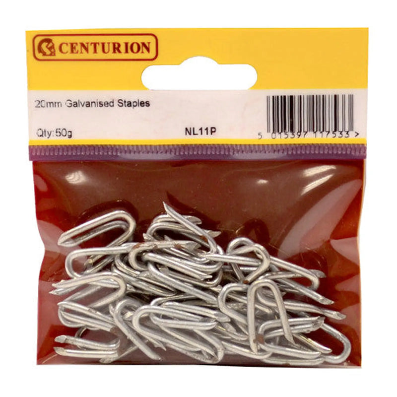 20mm Galv Staples - Pack of 5