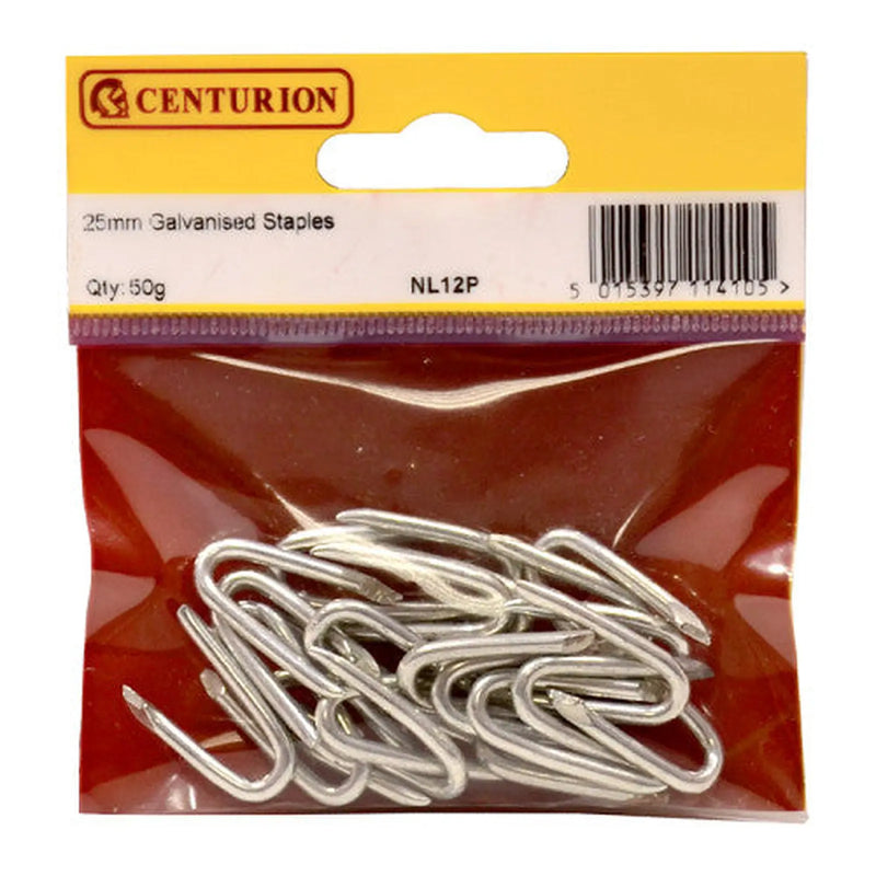 25mm Galv Staples - Pack of 5