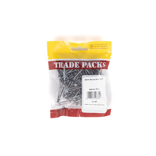 25mm Round Wire Nails (250g) - Pack of 5