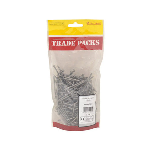 Round Wire Nails - Steel - 50mm - (500g Pack) - Pack of 5