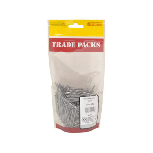Oval Wire Nails - Steel - 40mm - (500g Pack) - Pack of 5